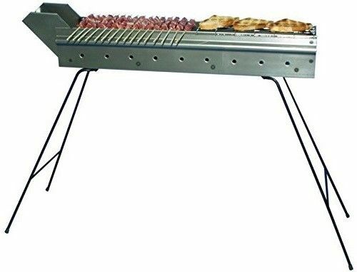 Fornacella à Barbec En Fer Pliable - Pour Arrosticini Et Brochettes - 110 Cm - Portable Et Solide