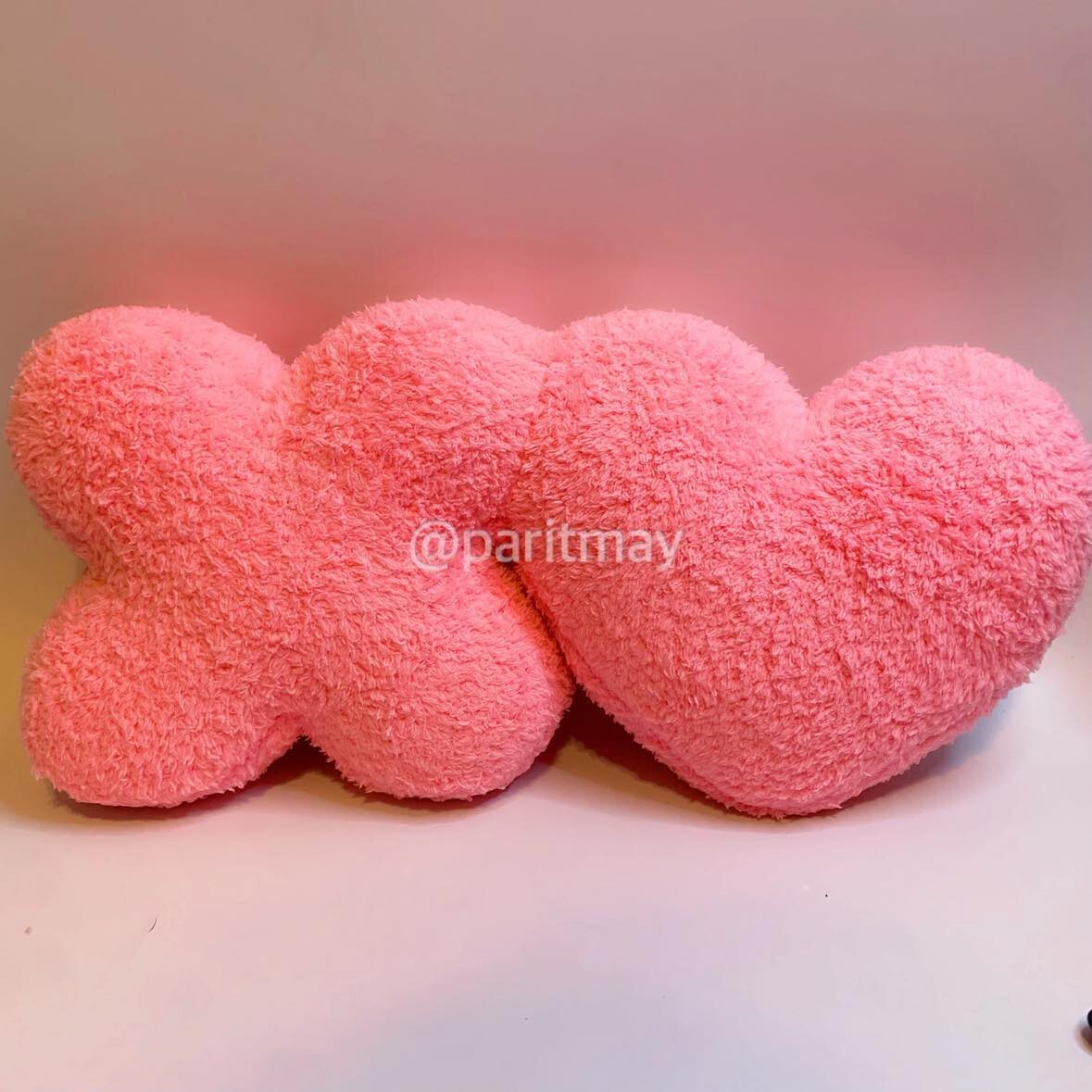 Target Valentine's Day 'XO' Faux Shearling Throw Pillow Pink