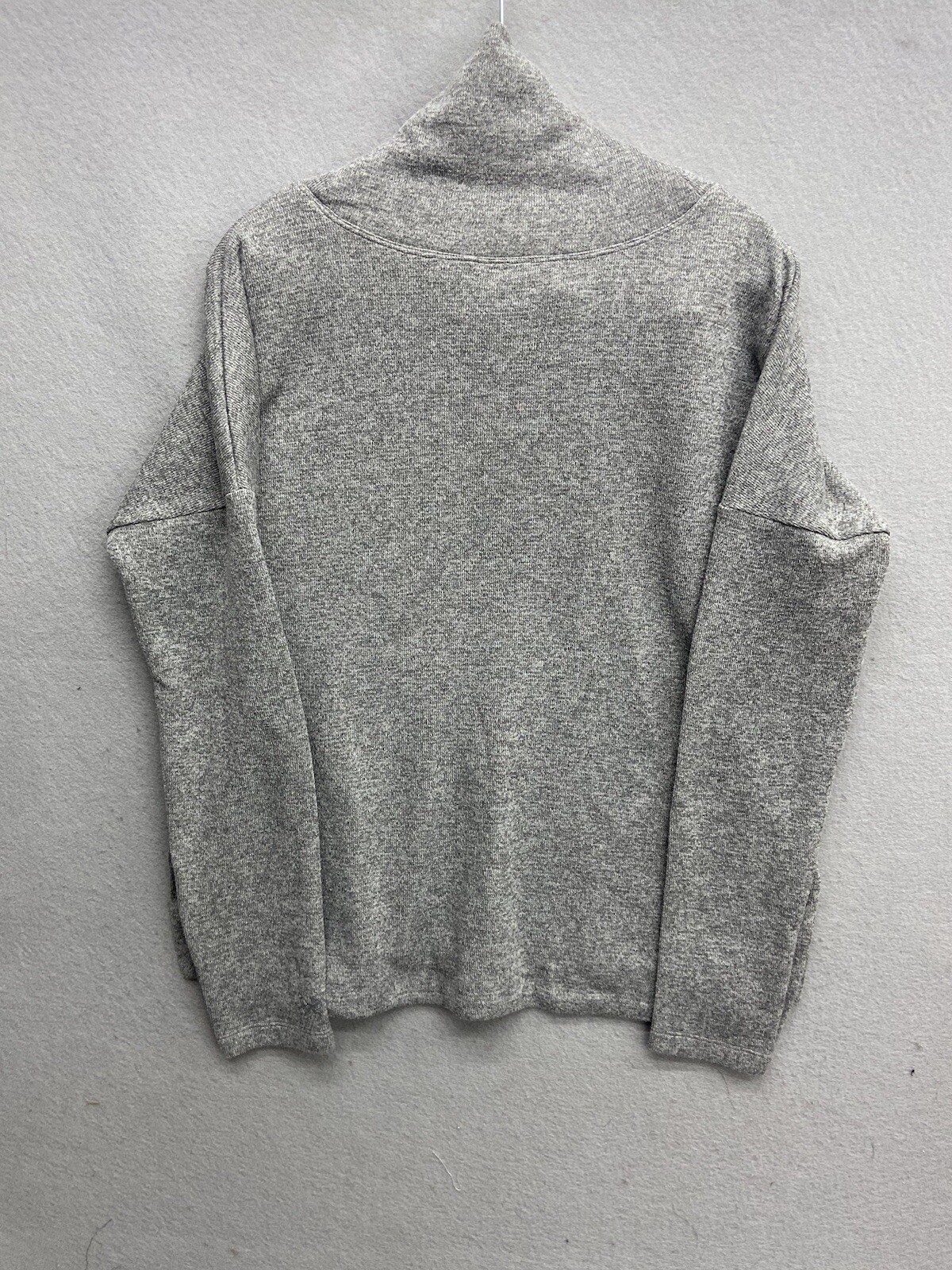 Arc'teryx Estella Mock Neck Alpenex Fleece Sweater Women M Gray Turtleneck Cowl