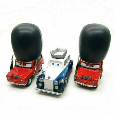 3-Cars Disney Pixar Cars 2 Queen Sgt Highgear 1:55 Diecast Model Car Toy Loose