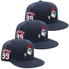 Men's Baseball Cap Embroidered Ricky Vaughn 99 Navy Adjustable Sports Hat