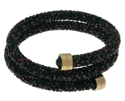 SWAROVSKI CRYSTALDUST BANGLE/BRACELET DOUBLE MULTICOLOR SIZE SWAROVSKI CRYSTALDUST BANGLE/BRACELET DOUBLE MULTICOLOR SIZE