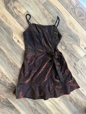 Shein Junior Womens XS Gently used Brown Metallic Dress