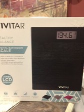 Vivitar Healthy Balance Digital Bathroom Scale Big LCD Display PINK
