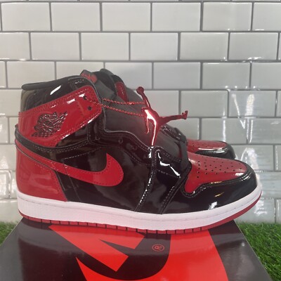 Jordan 1 High Retro OG Patent Bred - 8M / 9.5W 555088-063 Size 8 - Jordan 1 Retro OG High Patent Bred for sale online  main image 4