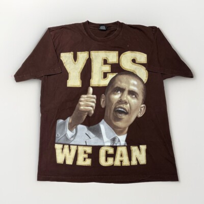 T-shirt President Barack Obama 'Yes We Can' - Taille 3XL - Violet - Occasion