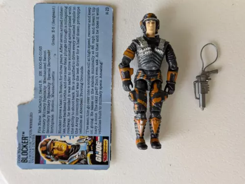 Blocker Battle Force 2000 v1 1987 100% Complete w/ File Card GI Joe ARAH