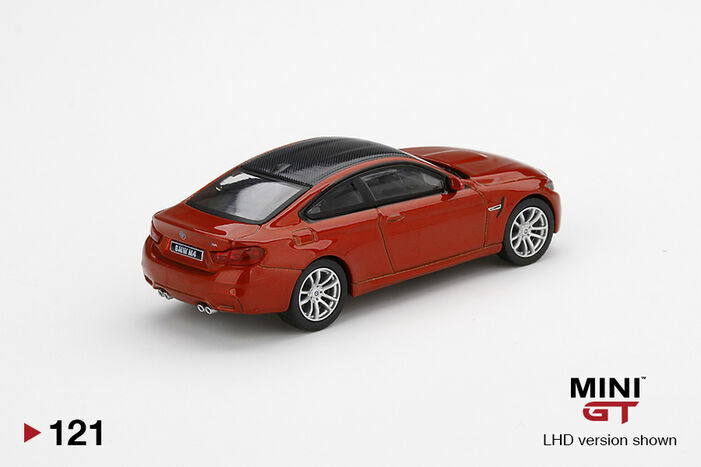 MINI GT 1/64 BMW M4 (F82) オレンジ&イエロー LHD 1:64 BMW M4 (F82) -- Austin Yellow Metallic -- Mini GT