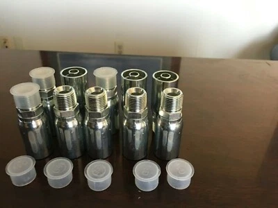 GATOR (10 Pack) MP-6-4 Hydraulic Hose Crimp Fittings 3/8" Hose x 1/4" MP HY, U series