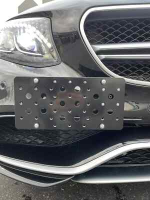 Bumper Tow Hook License Plate Mount Bracket for Mercedes S-Class 2014-2020 New