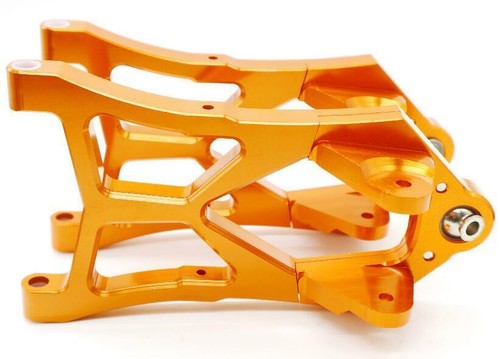 Aluminum metal CNC DIY Upgrade Parts Fit for 1/5 HPI Baja KM ROVAN Rc Car Orange - Picture 8 of 15