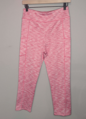 J Crew Capri Yoga Pants Women Pink Activewear Pockets Size M