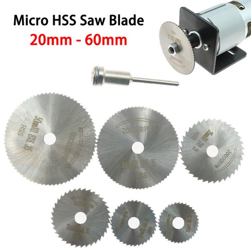 22mm - 60mm Micro High Speed Steel Saw Disc Blade HSS Cutting Metal Saw ...