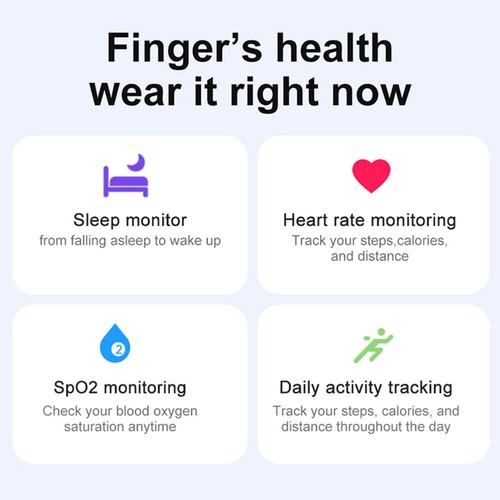 R02 Smart Ring Militärqualität Titan Stahl Schale Gesundheitsüberwachung IP68 - Zdjęcie 26 z 33