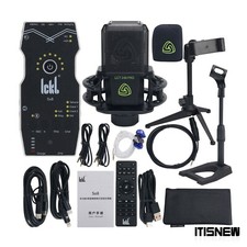 ICKB Live Sound Card Cellphone External Sound Card with LCT 249 PRO Microphone
