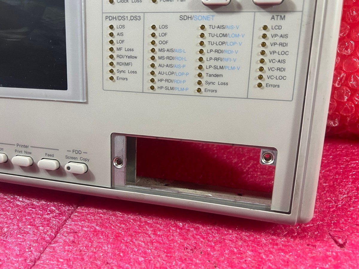 Anristu Sonet/SDH/PDH/ATM Analyzer MP1570A1 ''Panel only Anristu Sonet/SDH/PDH/ATM Analyzer MP1570A1 ''Panel only