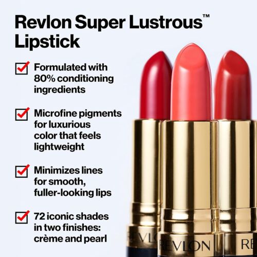 Revlon Super Lustrous Lipstick, 610 Goldpearl Plum to 683 Demure, - Picture 3 of 18