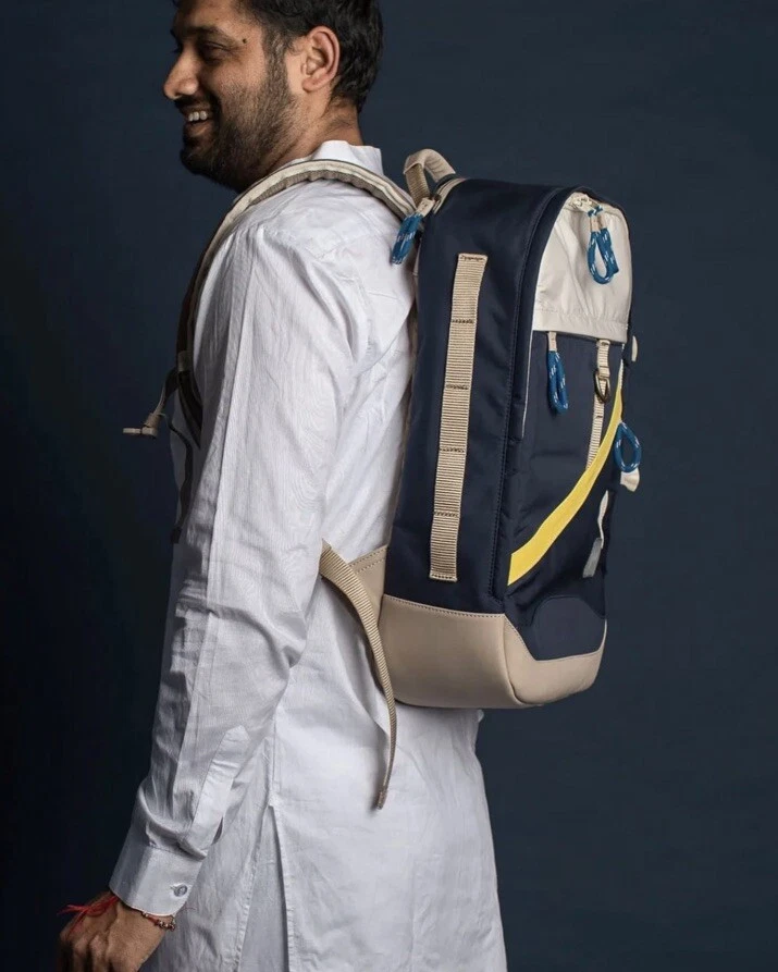 "Mochila organizadora para cámara Kelly Moore nailon azul 19"" de longitud" Foto 2 de 4