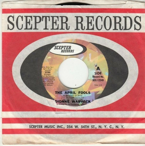 Dionne Warwick The April Fools Slaves Original Scepter 45 Great Shape Ebay