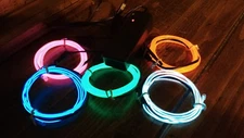 EL WIRE & CONTROLLER - Rave / Festival Lights - Costume - Christmas - Neon - LED