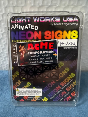 Miller Engineering ACME Corporation Neon Sign HO / N MIL443752