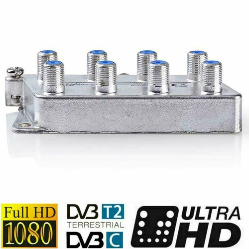 8 antenas SAT DVBC DVBS DVBT cable distribuidor bk divisor distribuidor de antenas - Imagen 6 de 7