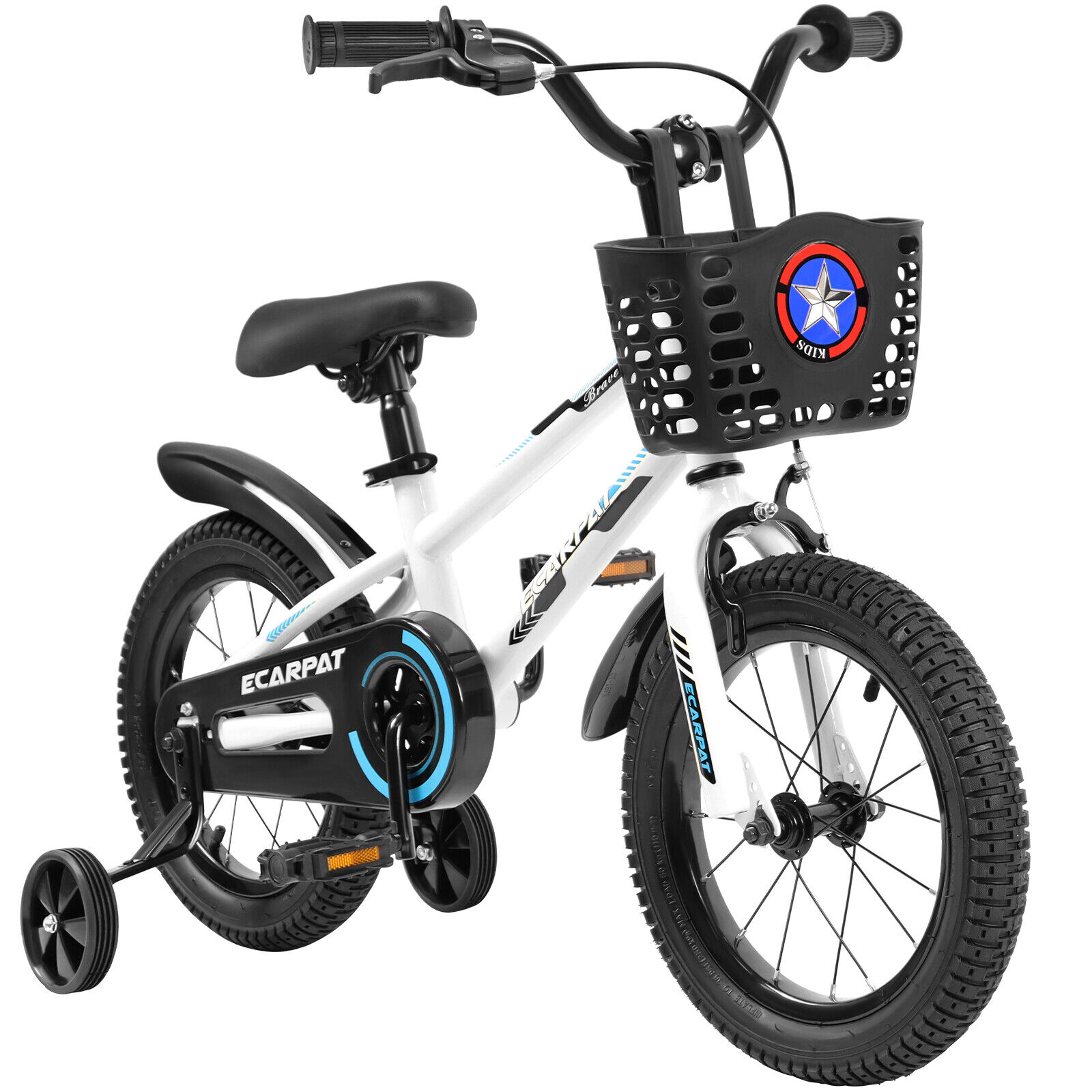 Kids Bike 14 inch for Boys & Girls with Training Wheels, Freestyle Kids' Bicycle