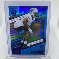 2022 Donruss Elite FOOTBALL STATUS #134 Ikem Ekwonu - # 52/79 Panthers