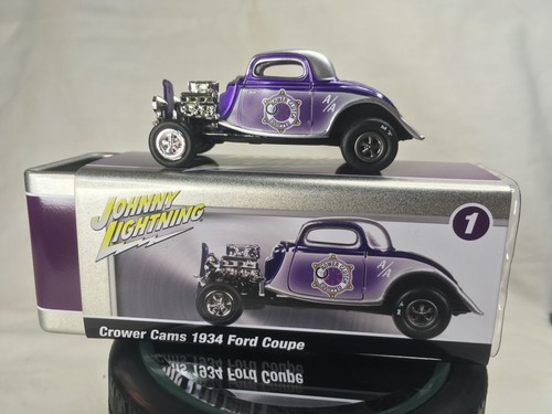 Johnny Lightning 1934 Ford Coupe Crower Cams - with Tin - 1/64th - Picture 3 of 11