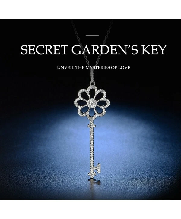 Joyería Colgante Collar "Llave Secreta de Jardín" Mejor Idea Regalos para Niñas Mujeres Foto 4 de 4