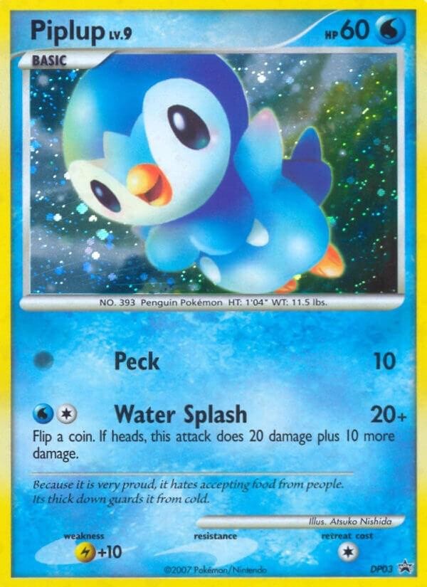 Pokémon TCG - Piplup - DP03 - Holo - Diamond & Pearl Promos [Lightly Played]