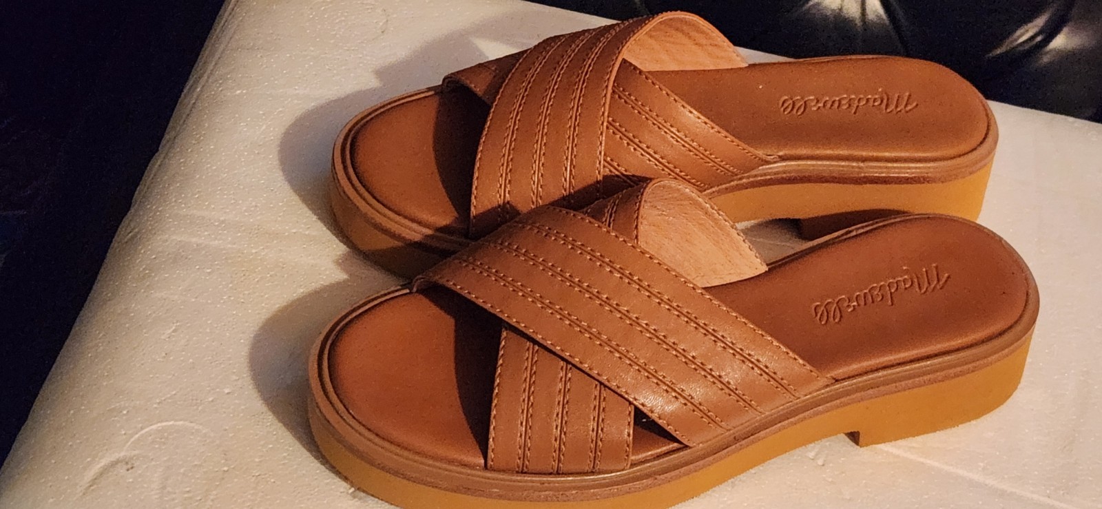 Madewell Alina Platform Sandal Slides Women's Size 8