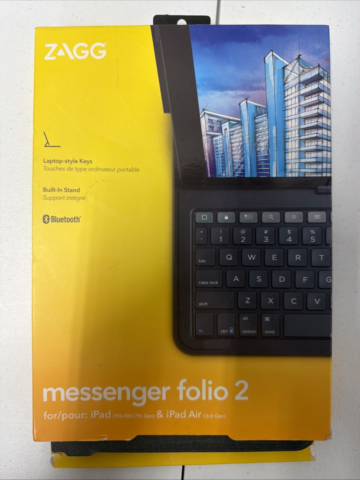 Cover With Keyboard  Messenger Folio 2 Ipad 9/8/7 And Air 3r
