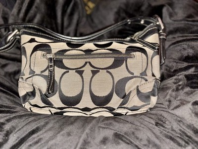 Authentic COACH Soho Pleated Leather Tote Shoulder Bag Black J0822-F12030