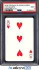 Pokemon 2016 Mario Pikachu 3 Of Hearts Playing Cards Japanese PSA 9