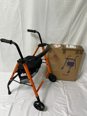 Mobiclinic® Gehbock „Nerón“ – Klappbar, Höhenverstellbar, 2 Räder, Sitz & Rücken