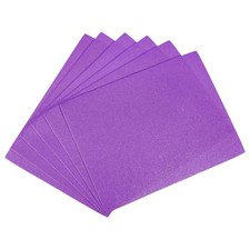 6 Pcs Purple Glitter EVA Foam Sheets 11 x 8 Inch 2mm Thick for Crafts DIY