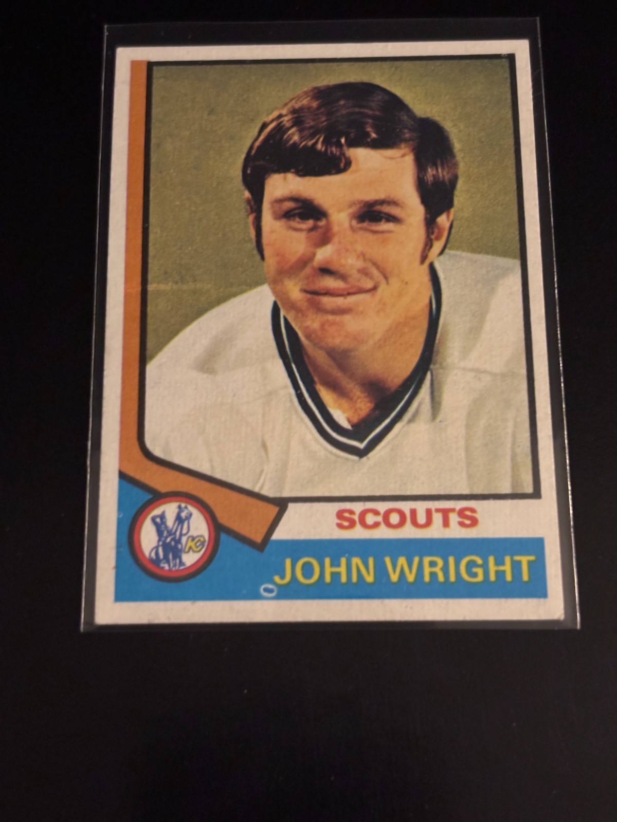 John Wright 1974-75 Topps Hockey NM-MT Scouts 156