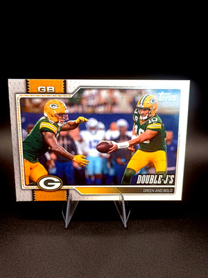 Love/Jacobs Topps 2025 Topps Double-J's Green and Bold Packers  #297