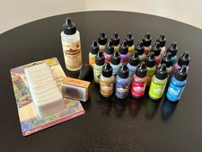 Ranger Adirondack Tim Holtz Alcohol Inks Lot Bundle of 22 Plus Accessories