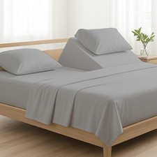 4 Piece Top Split King Sheet Set for Sleep Number Adjustable Bed, 100 Egyptia...