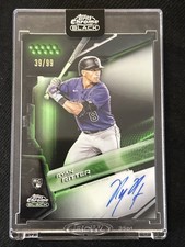 2026 Topps Chrome Black Ryan Ritter Rc Green Refractor Encased Auto /99 #CBA-RR1