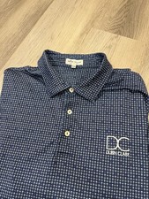 Peter Millar Polo Shirt Mens XL Summer Comfort Crown All Over Print Performance
