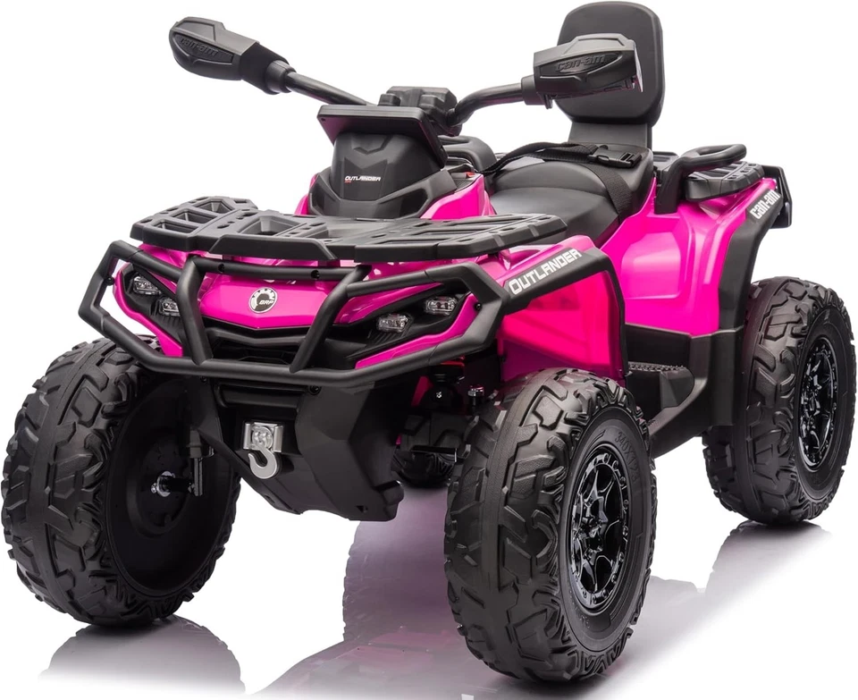Can-Am Renegade 24V Quad Elettrico per Bambini a 2 Posti ATV con Ruote in Gomma - Immagine 3 di 4