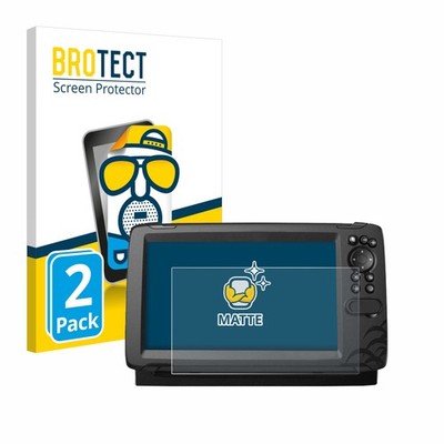 2x Schutzfolie Matt für Lowrance HOOK Reveal 9 Displayschutz Antireflektierend