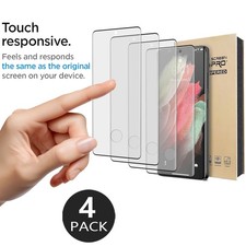 4-Pack For Samsung Galaxy S21 Ultra Plus S21 FE Tempered Glass Screen Protector