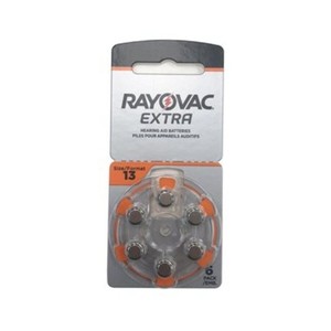 RAYOVAC Extra Size 13 Hearing Aid Batteries 1.45 volts (Pack of 6)
