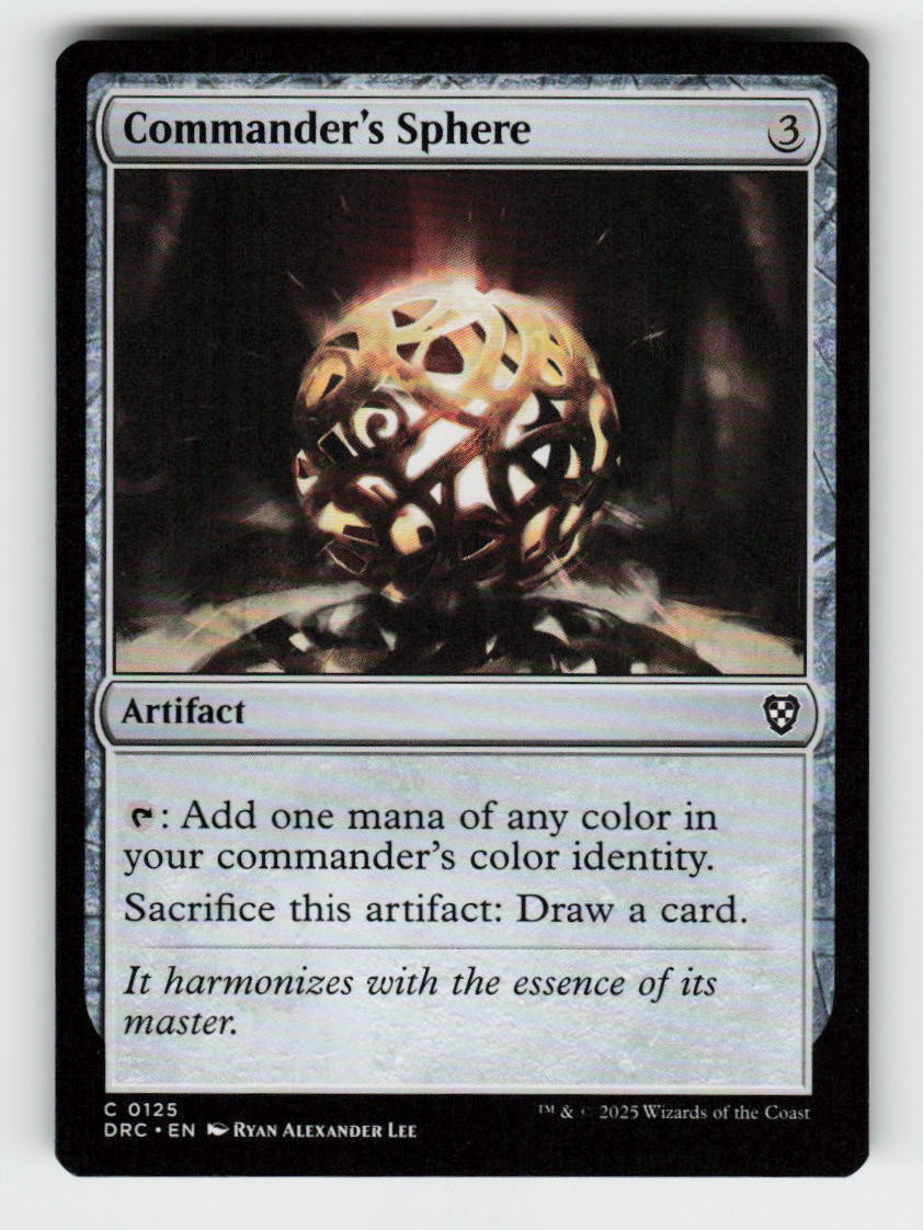Commander's Sphere 125 Common Commander: Aetherdrift Magic: The Gathering NM