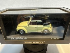 Minichamps, VW 1302 Cabriolet 1970-72 yellow, 1/43  , new in box 1of 1,104 pcs 