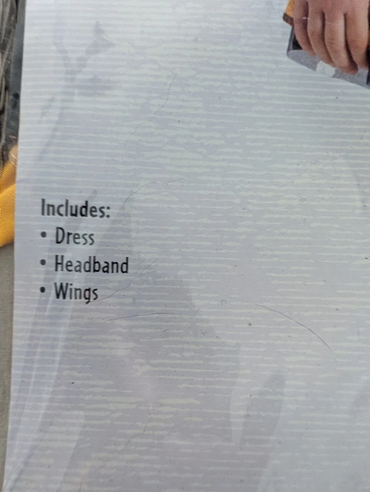 NOVO Fantasia Infantil Princesa Borboleta Halloween Grande 3T-4T - Imagem 3 de 4